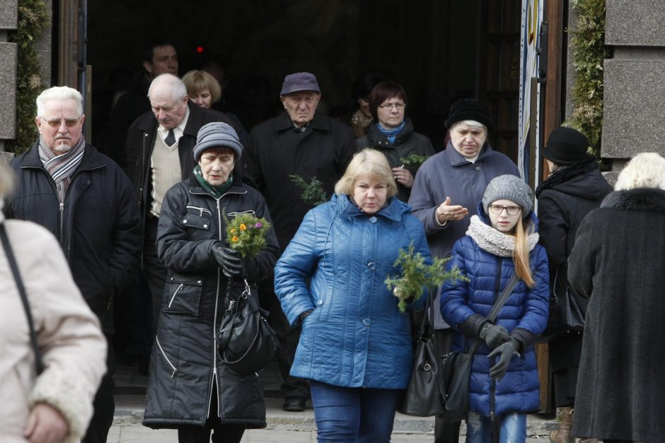 Klaipėdiečiai skubėjo į Verbų sekmadienio pamaldas