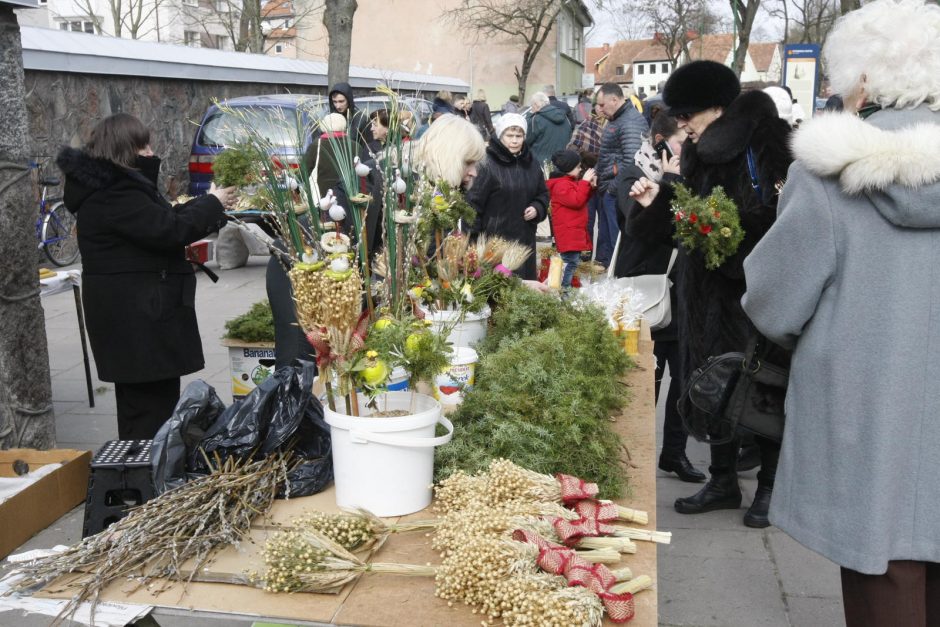 Klaipėdiečiai skubėjo į Verbų sekmadienio pamaldas