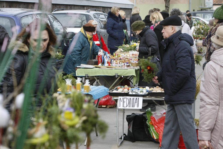 Klaipėdiečiai skubėjo į Verbų sekmadienio pamaldas