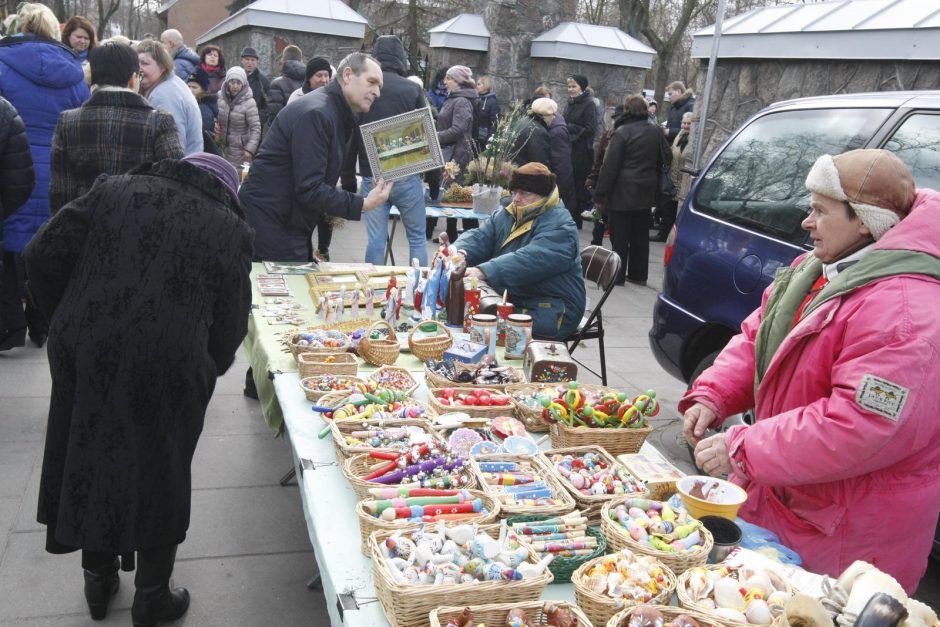 Klaipėdiečiai skubėjo į Verbų sekmadienio pamaldas