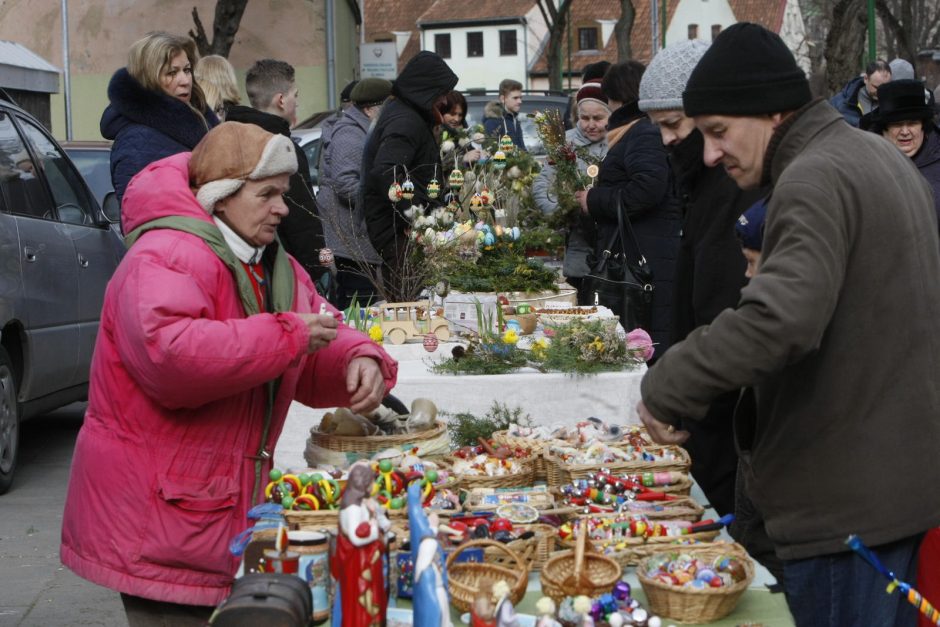 Klaipėdiečiai skubėjo į Verbų sekmadienio pamaldas