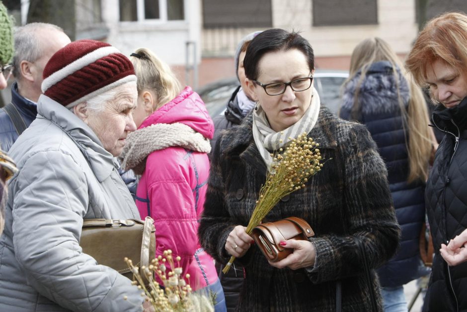 Klaipėdiečiai skubėjo į Verbų sekmadienio pamaldas