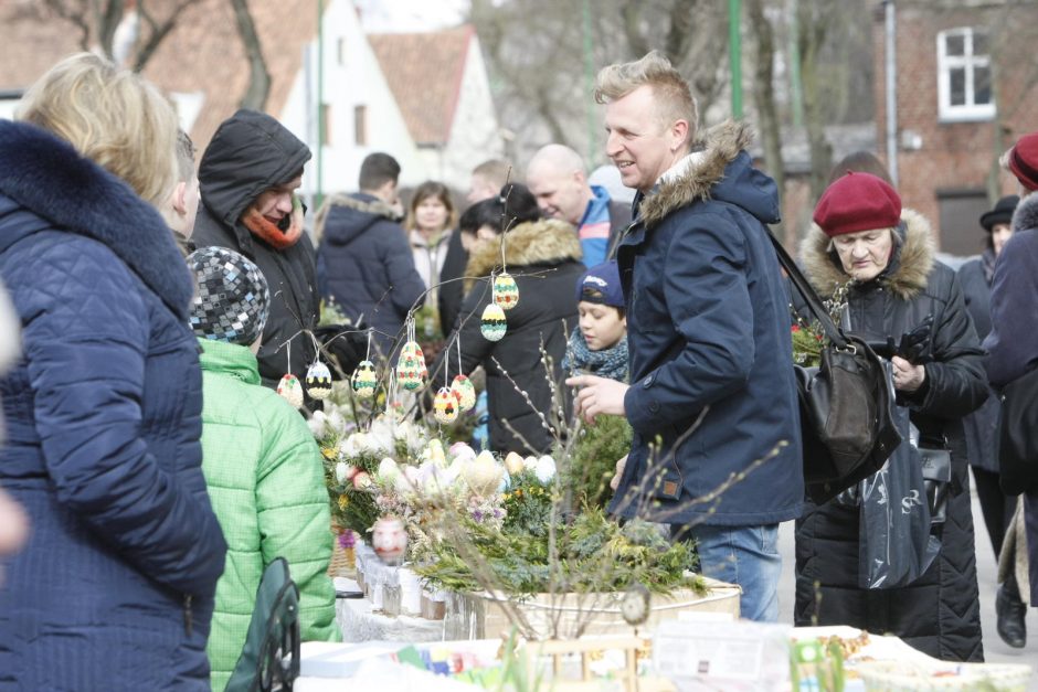 Klaipėdiečiai skubėjo į Verbų sekmadienio pamaldas