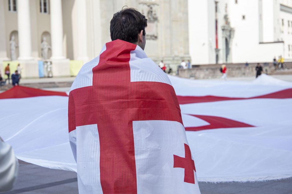 Lietuvos vadovai reiškia palaikymą Sakartvelui minint 15-ąsias Rusijos invazijos metines