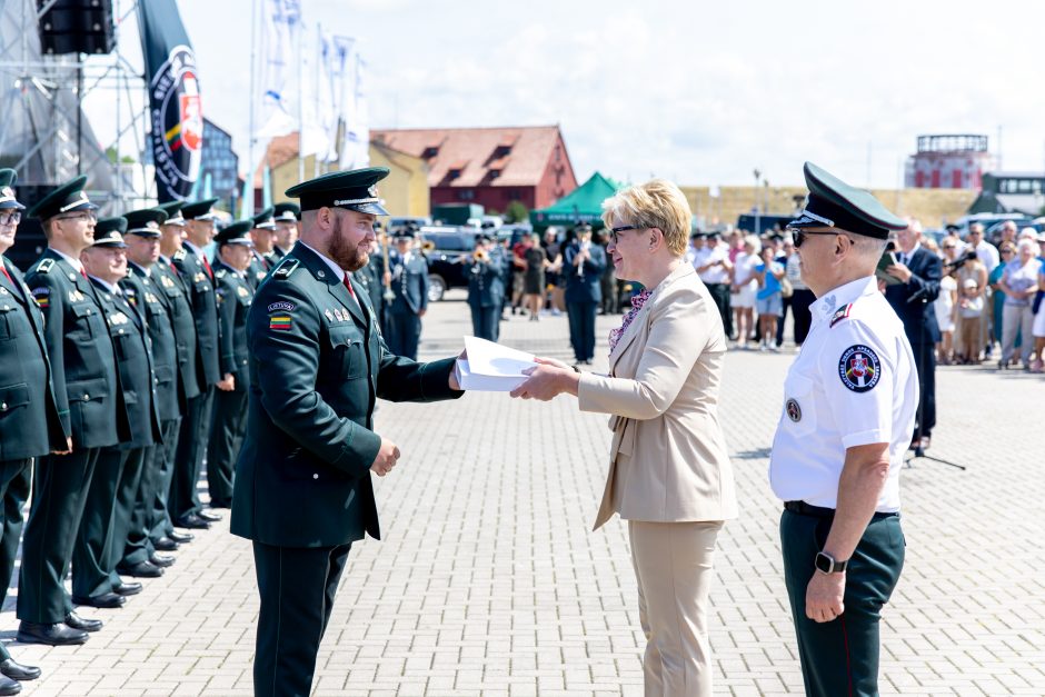 Premjerė sveikina Lietuvos pasieniečius su profesine švente: įveiksime bet kokį išbandymą