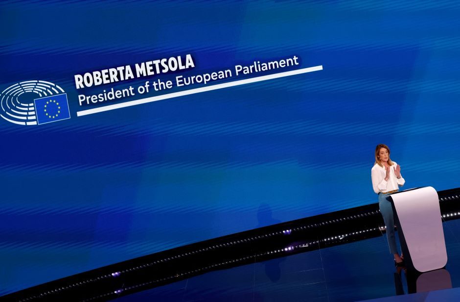 Europos Parlamento pirmininkė R. Metsola: darbas bus pradėtas „tuojau pat“