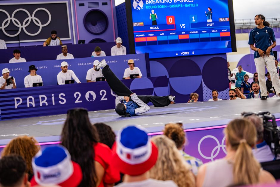 Breiko šokėja D. Banevič olimpinėse žaidynėse iškovojo sidabro medalį