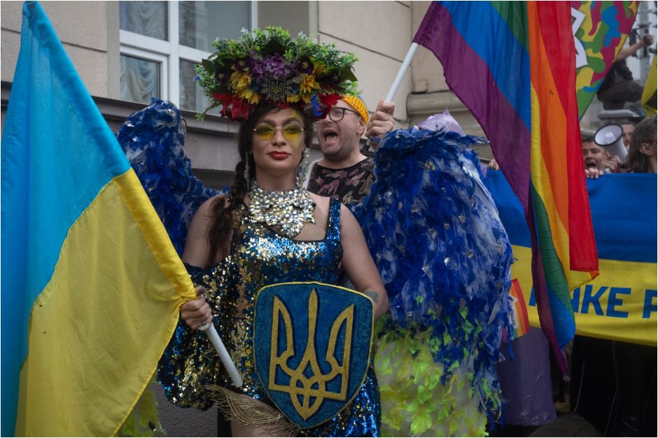 Kyjive šimtai žmonių susirinko į „Pride“ eitynes