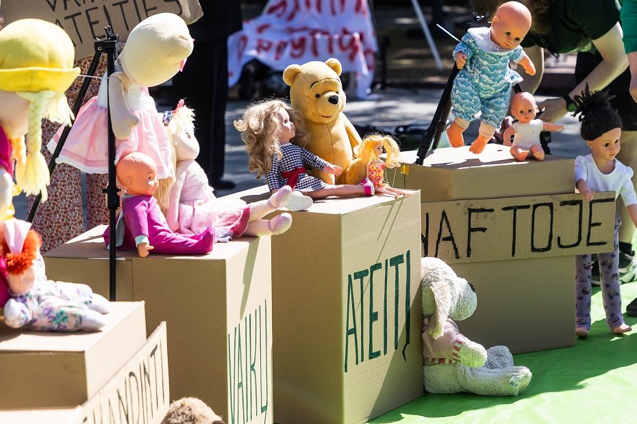 Sostinės centre – žaliųjų protesto akcija: ragina Vyriausybę priimti ryžtingus sprendimus