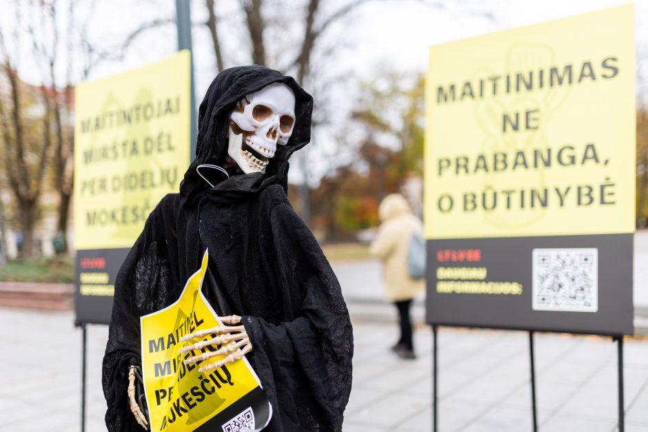 Protestas Vilniuje: „Maitintojai miršta dėl per didelių mokesčių“