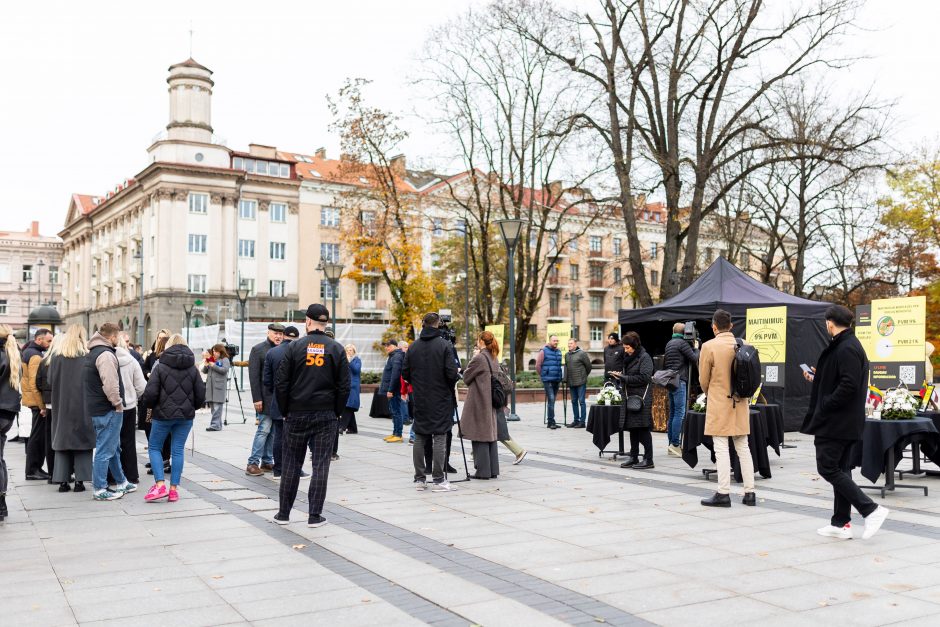 Protestas Vilniuje: „Maitintojai miršta dėl per didelių mokesčių“