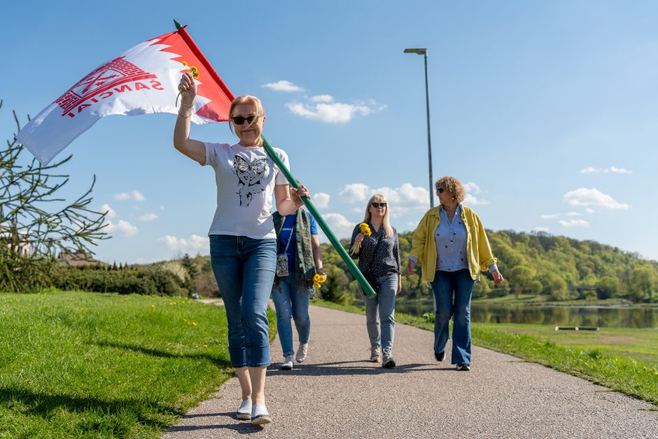 Naujos gatvės tiesimui nepritariantys Žemųjų Šančių gyventojai paminėjo protesto akcijos penkmetį