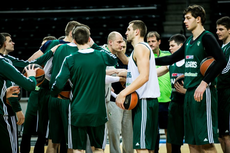 „Žalgirio“ treniruotė prieš susitikimą Belgrado „Partizan“