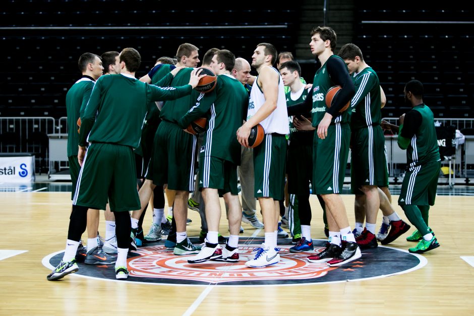 „Žalgirio“ treniruotė prieš susitikimą Belgrado „Partizan“