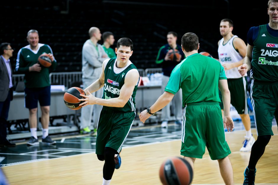 „Žalgirio“ treniruotė prieš susitikimą Belgrado „Partizan“