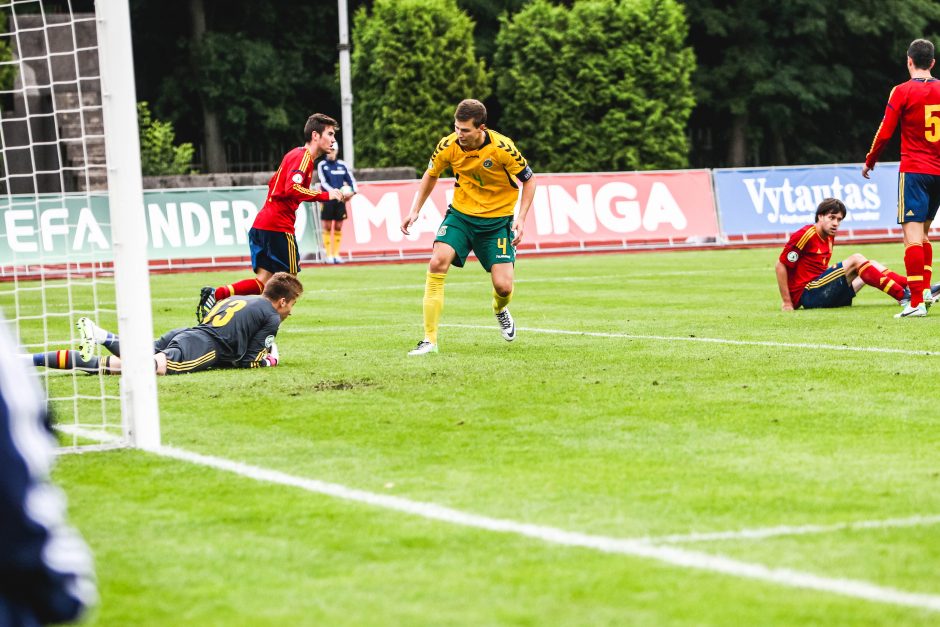 Europos U-19 futbolo čempionatas: Lietuva - Ispanija