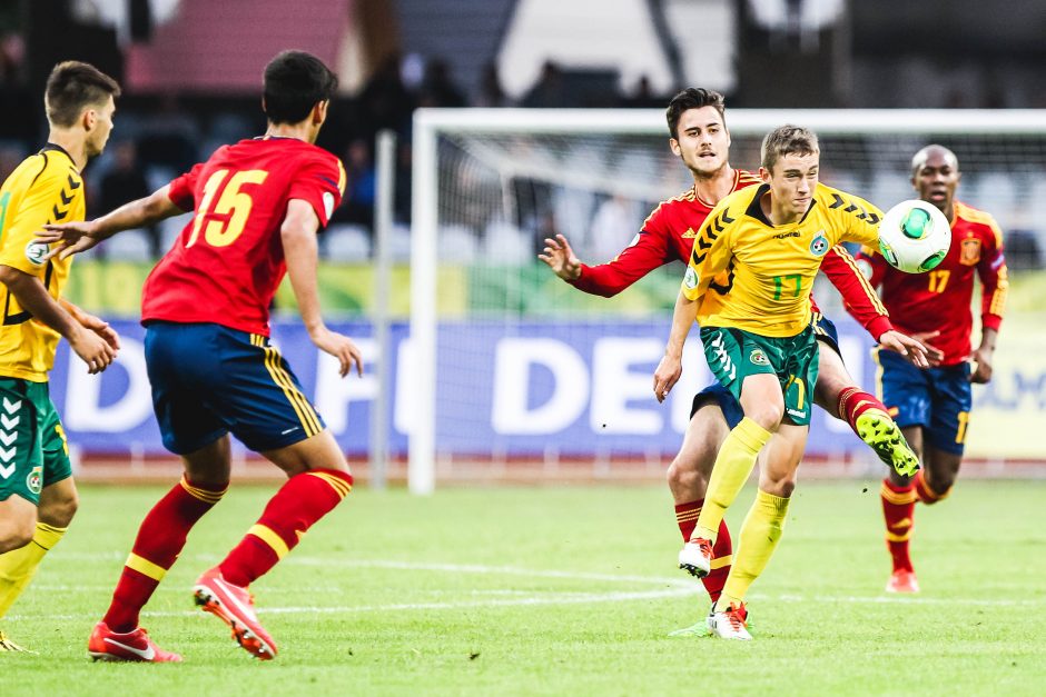 Europos U-19 futbolo čempionatas: Lietuva - Ispanija