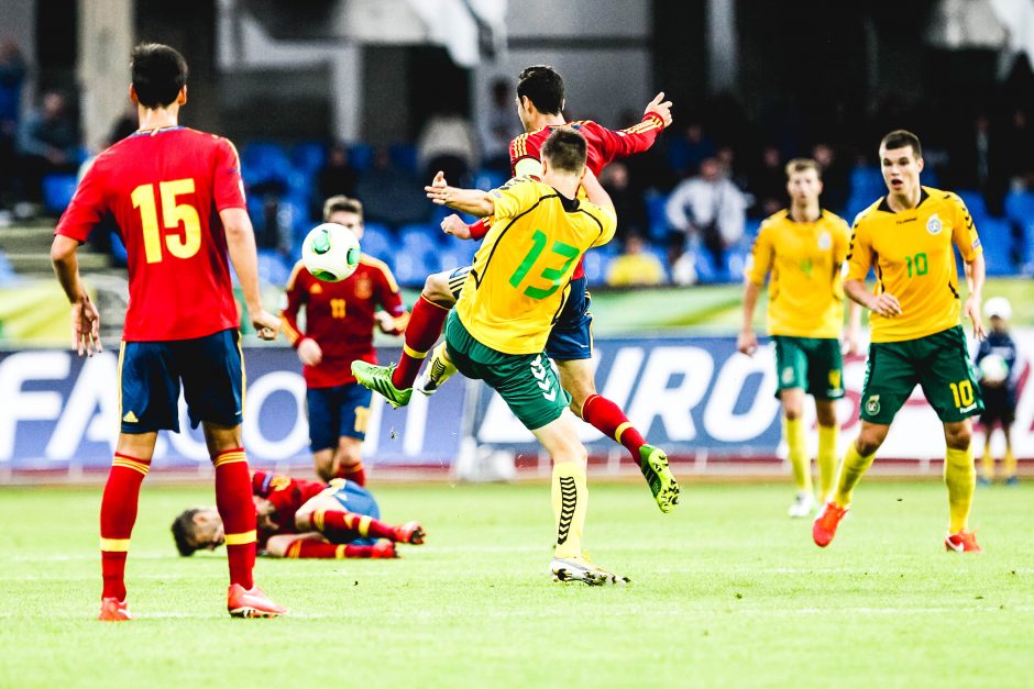 Europos U-19 futbolo čempionatas: Lietuva - Ispanija