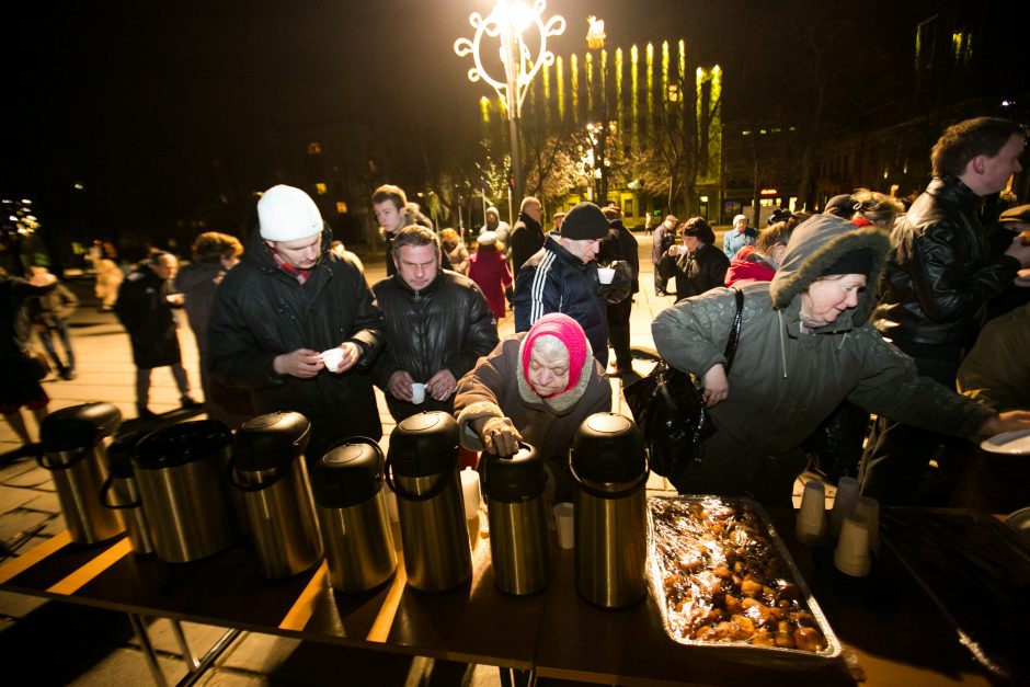 Kaune sužibo Didžioji menora