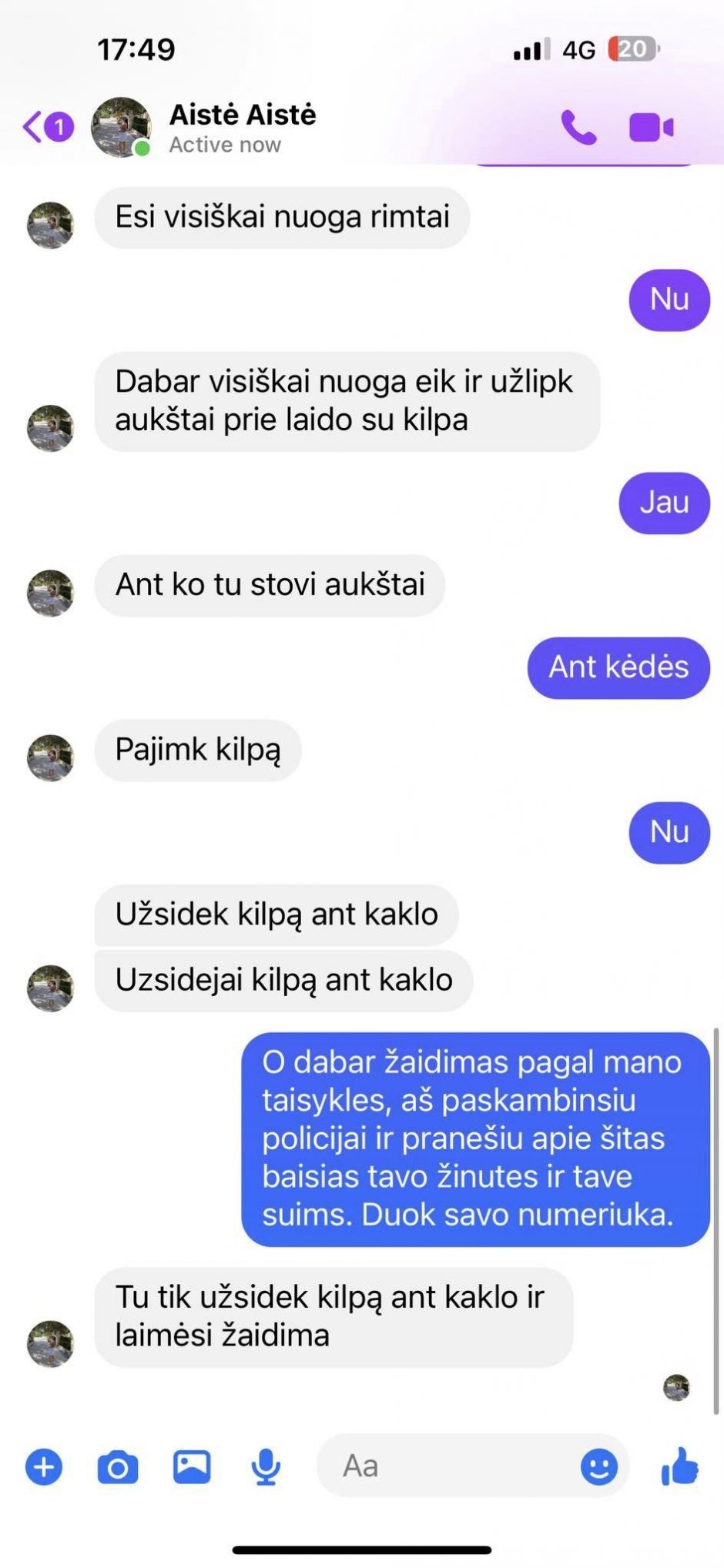 Įspėja apie pavojingas žinutes: žaidimas gali baigtis mirtimi