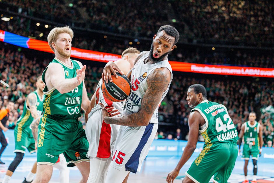 Eurolygos rungtynėse Kaune susitiko „Žalgiris“ ir Vitorijos „Baskonia“