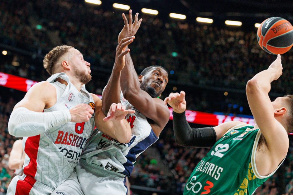 Eurolygos rungtynėse Kaune susitiko „Žalgiris“ ir Vitorijos „Baskonia“