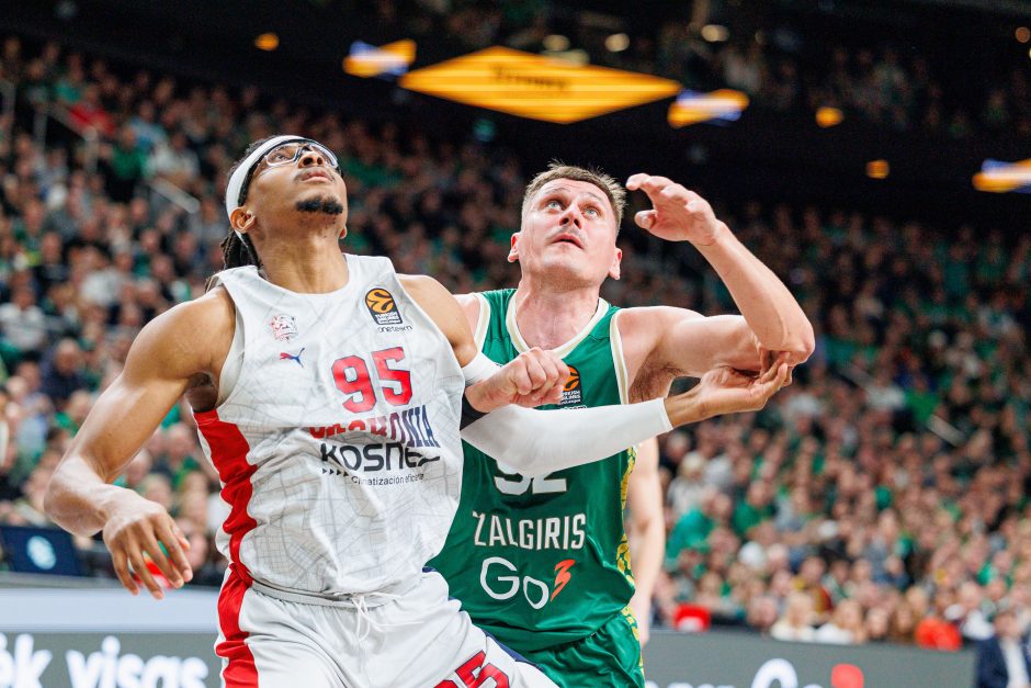 Eurolygos rungtynėse Kaune susitiko „Žalgiris“ ir Vitorijos „Baskonia“