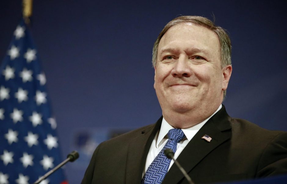 Buvęs JAV diplomatijos vadovas M. Pompeo ragina boikotuoti Pekino žiemos olimpiadą