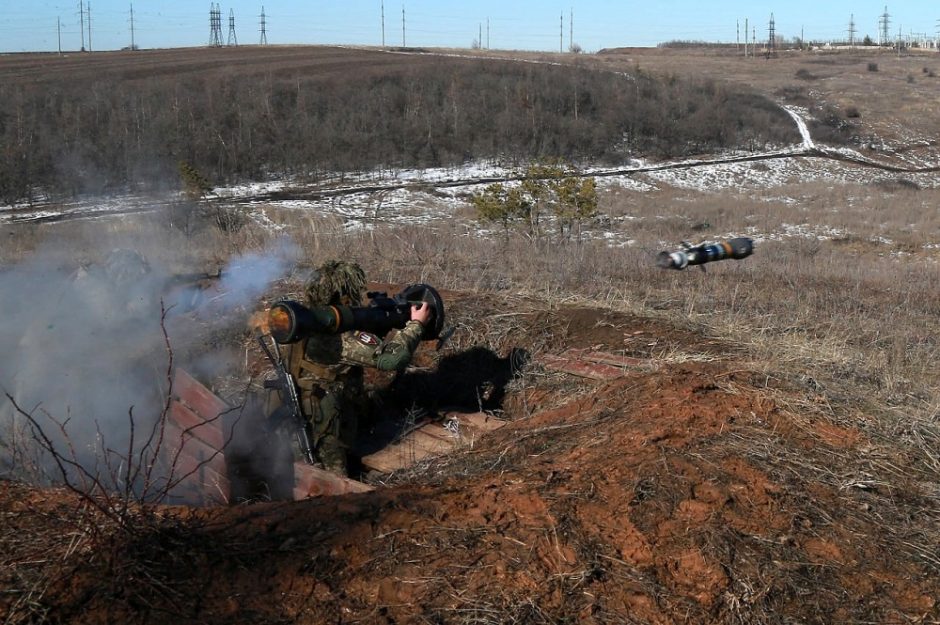 Maskva skelbia, kad iš Ukrainos paleistas sviedinys sunaikino Rusijos pasienio objektą