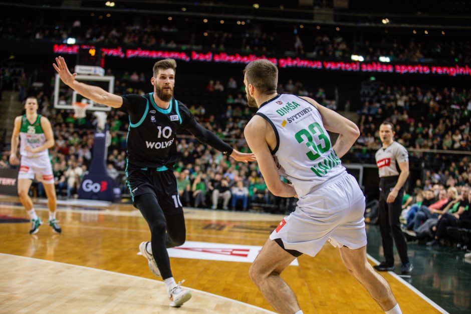 Nepriekaištingai gynęsis „Žalgiris“ pasiekė revanšą prieš „Wolves“