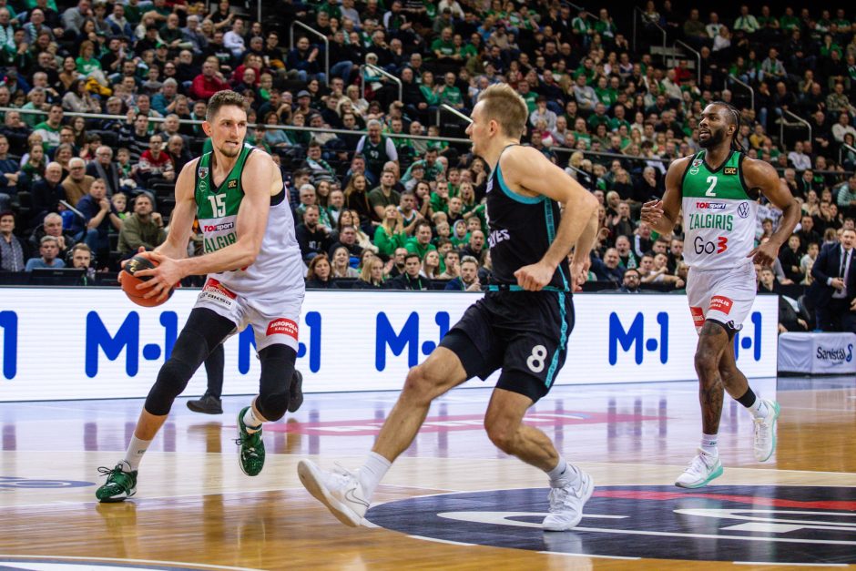 Nepriekaištingai gynęsis „Žalgiris“ pasiekė revanšą prieš „Wolves“