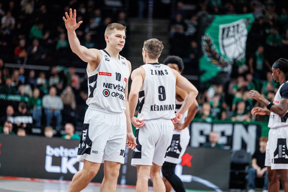 LKL rungtynėse Kaune susitiko Kauno „Žalgiris“ ir Kėdainių „Nevėžis“