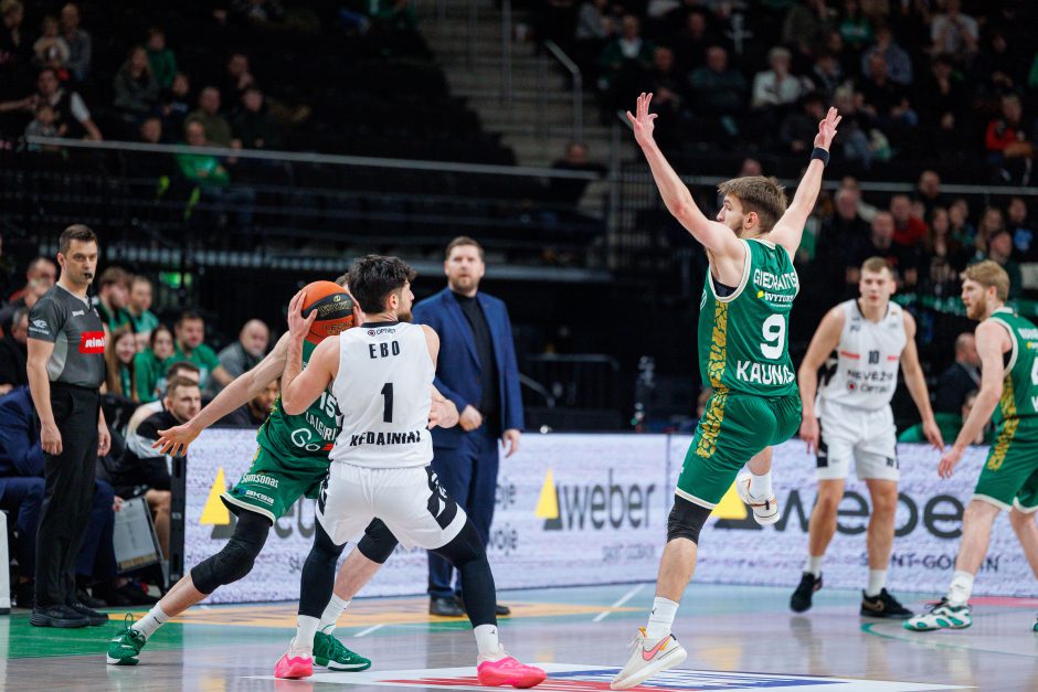 LKL rungtynėse Kaune susitiko Kauno „Žalgiris“ ir Kėdainių „Nevėžis“