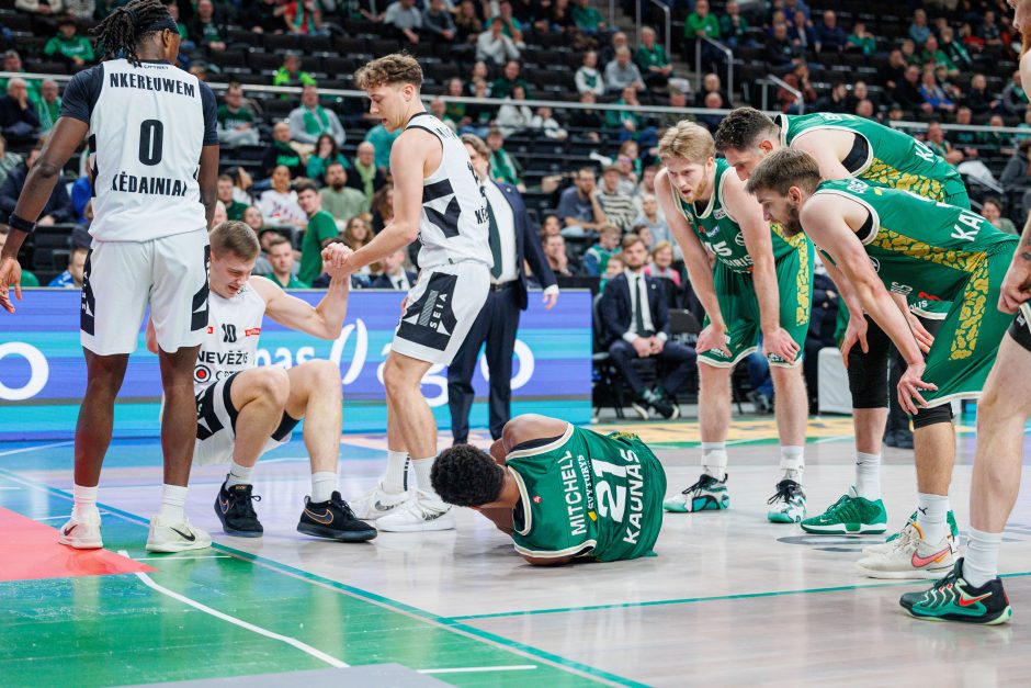 LKL rungtynėse Kaune susitiko Kauno „Žalgiris“ ir Kėdainių „Nevėžis“