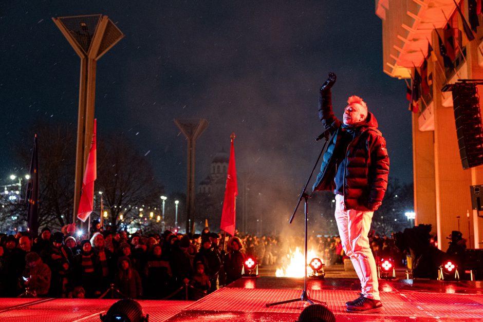 Atminimo laužų uždegimo ceremonija Vilniuje, Nepriklausomybės aikštėje