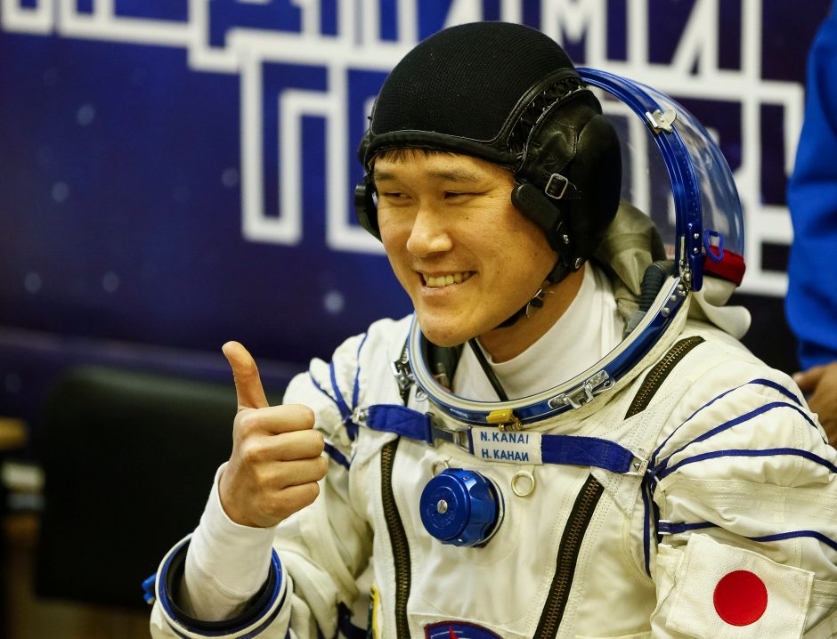 Japonų astronautas pranešė išaugęs 9 centimetrais