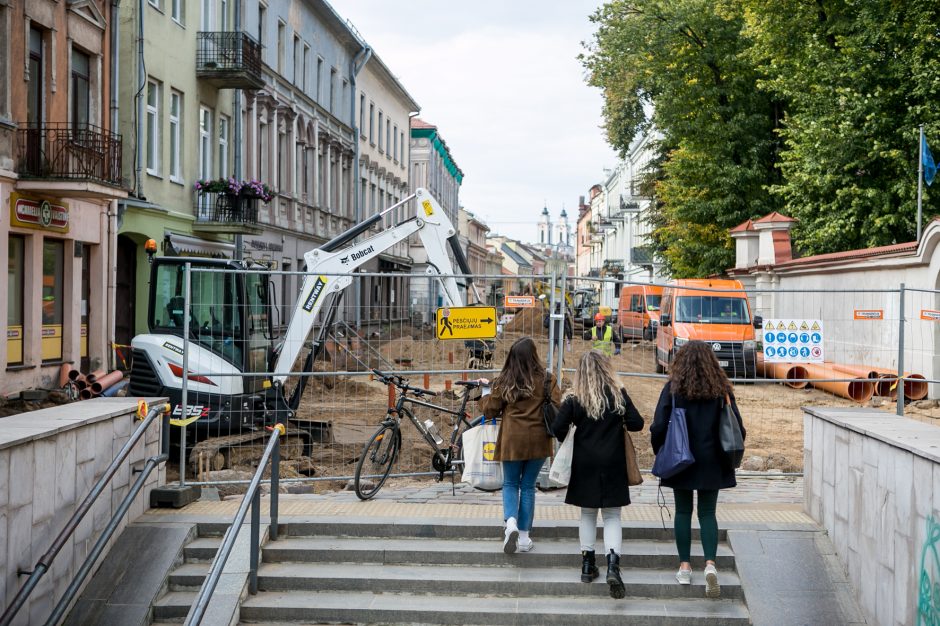 Kaip juda Vilniaus gatvės rekonstrukcija?