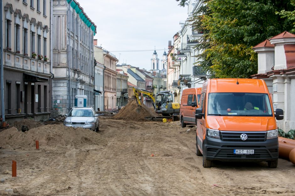 Kaip juda Vilniaus gatvės rekonstrukcija?