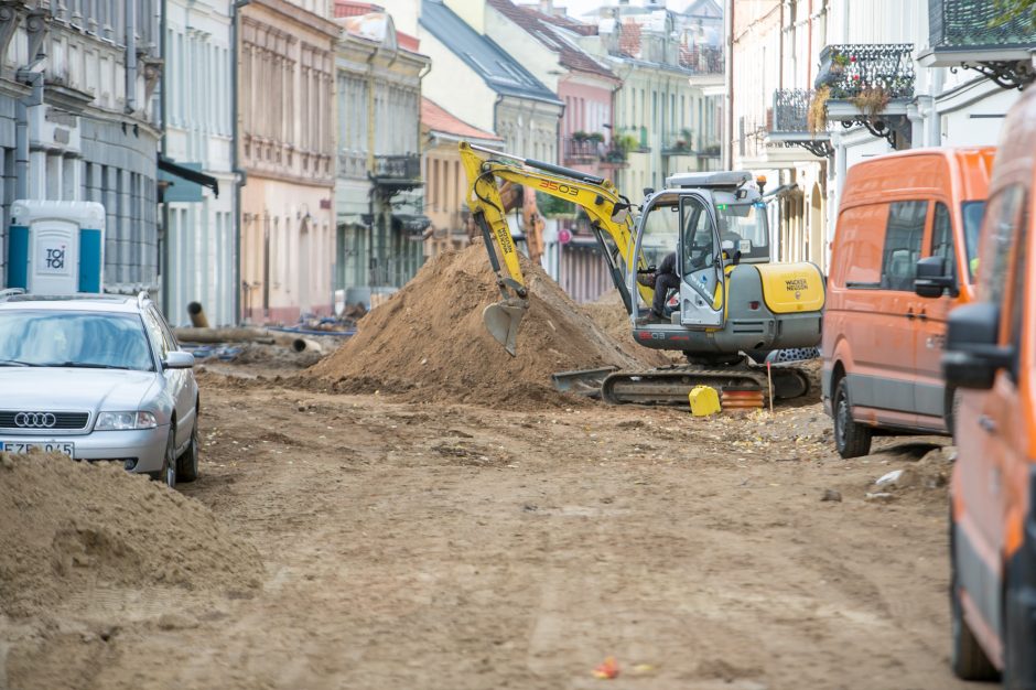 Kaip juda Vilniaus gatvės rekonstrukcija?