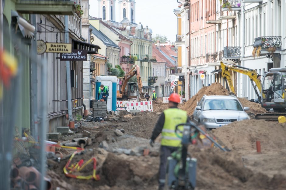 Kaip juda Vilniaus gatvės rekonstrukcija?