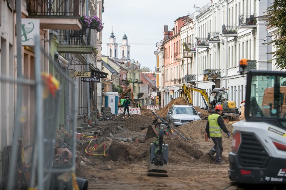 Kaip juda Vilniaus gatvės rekonstrukcija?