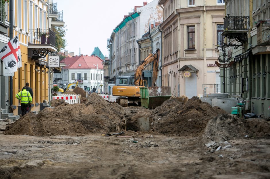 Kaip juda Vilniaus gatvės rekonstrukcija?