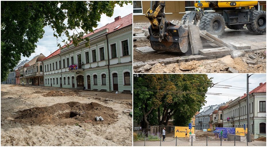 Darbų įkarštis Senamiestyje: Vilniaus gatvė keičiasi akyse