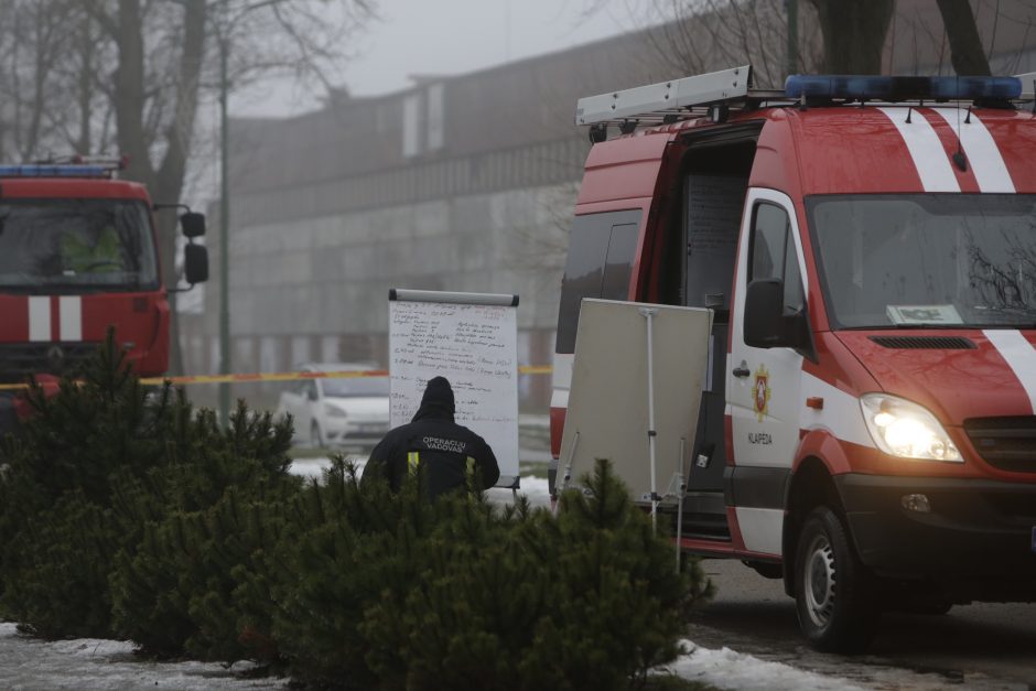 Ugniagesiai nuo ryto pluša užterštoje Danės upėje