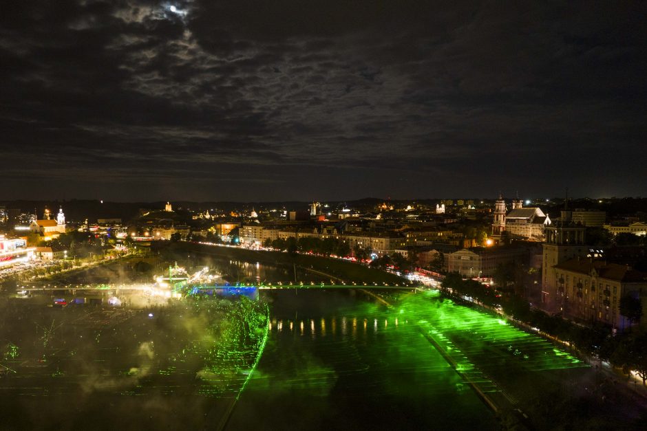 Didžiausias Lietuvoje lazerių šou „Future Vilnius“