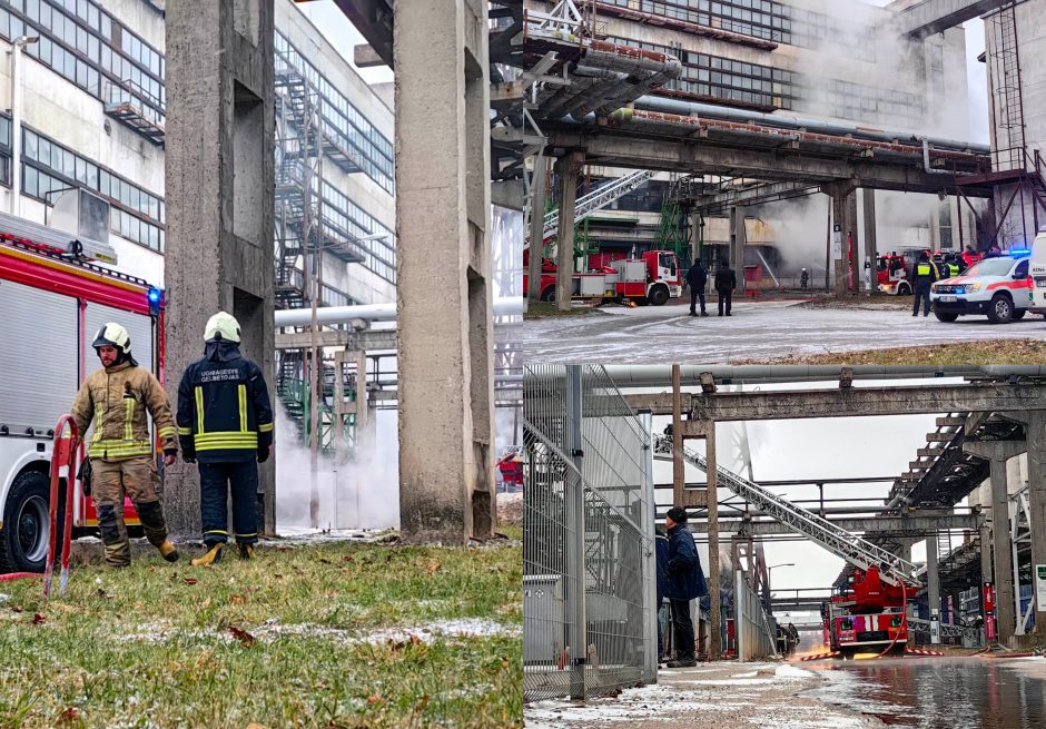 Bendrovės teritorijoje Kaune – sprogimas: atvira liepsna degė pastatas, yra nukentėjusiųjų