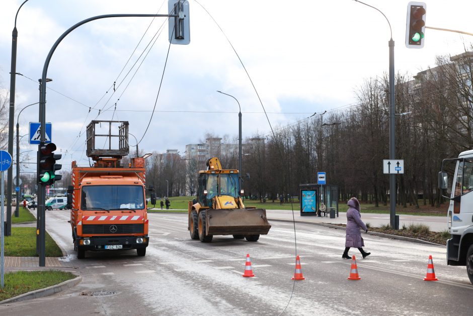 Neeilinė situacija S. Žukausko gatvėje: teko stabdyti eismą