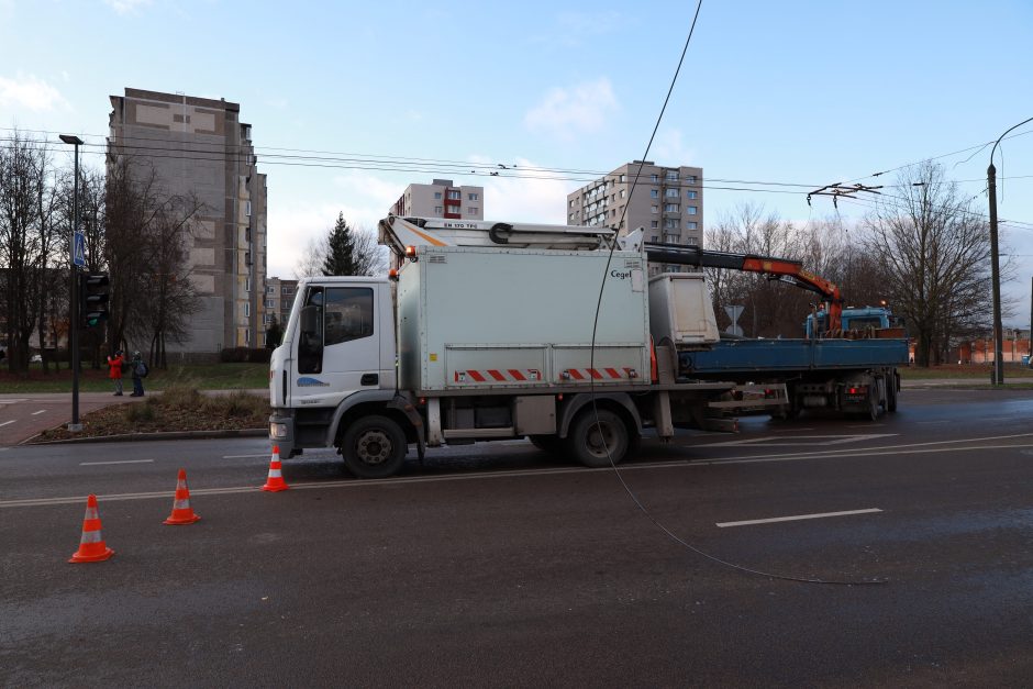 Neeilinė situacija S. Žukausko gatvėje: teko stabdyti eismą