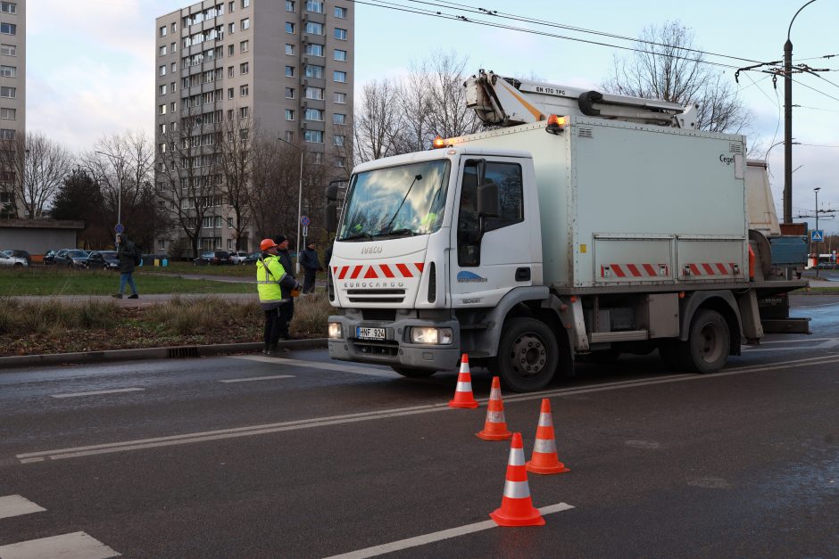 Neeilinė situacija S. Žukausko gatvėje: teko stabdyti eismą