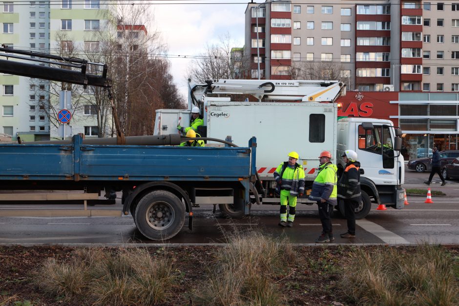 Neeilinė situacija S. Žukausko gatvėje: teko stabdyti eismą